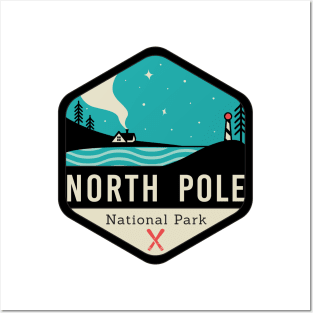 North Pole National Park Badge Posters and Art